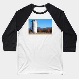 Farm Silo in the Autumn Foliage Guildhall VT Vermont Baseball T-Shirt